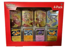 In hand! Pokemon 151 Mini Tins 4 Pack Sam’s Club Exclusive Factory Sealed Lot B - Image 1