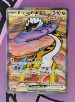 Raging Bolt ex 196/162 SV05: Temporal Forces Holo Pokemon TCG - Image 1