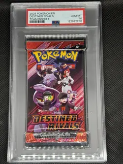 Graded Destined Rivals Team Rocket Art Booster Pack PSA 10 - Image 1