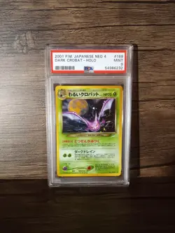 Dark Crobat Neo Destiny No. 169 Japanese Holo Rare Pokemon - PSA 9 MINT! - Image 1