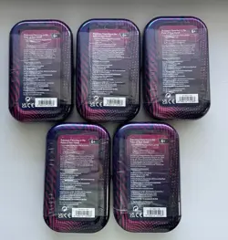 NEW SEALED Pokemon TCG Mega Evolution Mega Heroes Mini Tins Set Of 5 All Arts - Image 2
