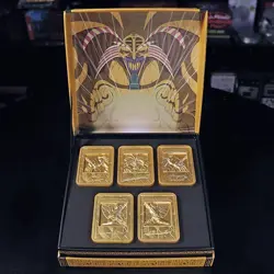 Yugioh! Exodia The Forbidden One 24k Gold Plated Ingot Set RARE LIMITED EDITION - Image 1