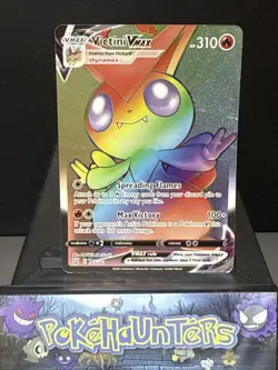 Pokemon Card Victini Vmax 165/163 Battle Styles Set Secret Rare Played - Image 1