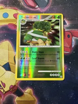 Torterra 17/130 Reverse Holo Diamond & Pearl Base Pokemon Card LP - Image 1