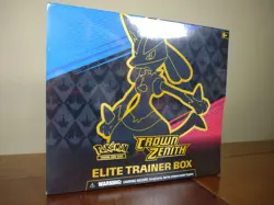 Pokemon TCG: Crown Zenith ETB Elite Trainer Box Trading Cards Lucario NEW SEALED - Image 1