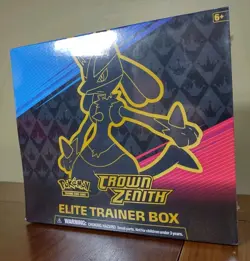 Pokemon TCG: Crown Zenith ETB Elite Trainer Box Trading Cards Lucario NEW SEALED - Image 2