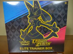 Pokemon TCG: Crown Zenith ETB Elite Trainer Box Trading Cards Lucario NEW SEALED - Image 4