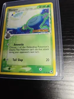 Wooper EX Dragon Frontiers 71/101 Reverse Holo STAMPED Pokemon Card - Image 2