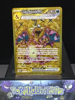 Pokemon Card Charizard EX 228/197 Obsidian Flames Hyper Rare Gold Near Mint - Image 1