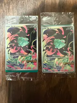 Pokemon TCG Mega Evolutions Stamped Promo Card - Bulbasaur 133/132 - NM - SEALED - Image 1