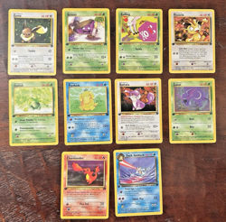 1999 Pokemon Cards ~ 1st Edition ~ TEAM ROCKET ~ Wizards WOTC ~ Lot of 10 - Image 1