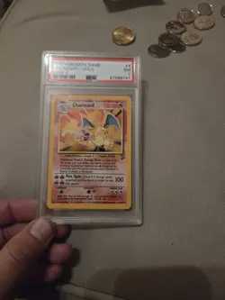 Charizard Holo Rare Base Set 2 2000 Pokemon Card 4 /130 - PSA 7 - Image 3