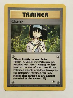 Pokemon TCG Charity Gym Heroes Trainer Unlimited Rare Card 99/132 - Image 1