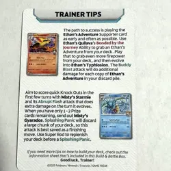 Destined Rivals Pokemon Build & Battle Prerelease Mewtwo Trainer Tip Card - Image 5