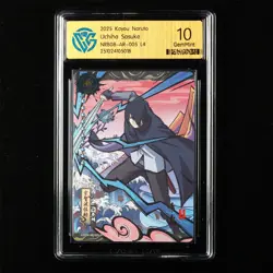 CCG GemMint 10 KAYOU Official 2025 Naruto CCG Card NRB08-AR-005 Uchiha Sasuke - Image 1