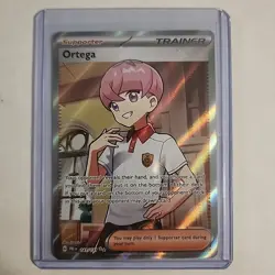 Pokemon TCG Ortega Trainer Prismatic Evolutions Ultra Rare Card 141/131 - Image 1