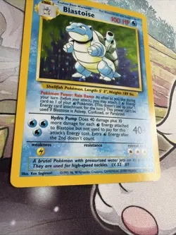 1999 Holo Rare Blastoise 2/102 Base Set Pokemon Card WOTC TCG Original Set - - Image 4