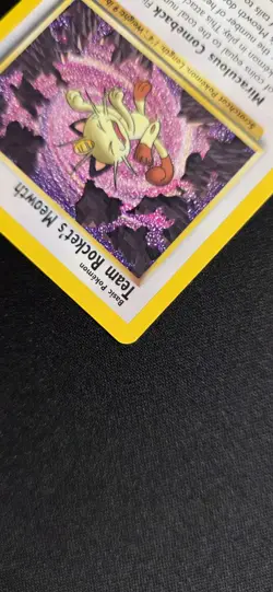 Team Rocket’s Meowth 18 Black Star Promo Pokemon Card LP+ - Image 5