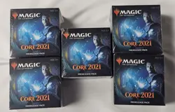 Magic Core 2021 5 Prerelease Boxes - Sealed! 6-packs each and more! - Image 1