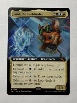 Loot, the Pathfinder (borderless / Extended Art) Aetherdrift Regular - Image 2