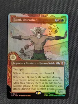 Bumi, Unleashed (Showcase Foil) 0348 - Avatar: The Last Airbender TLA - MTG - NM - Image 1