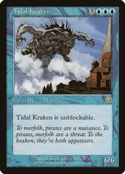 FOIL Tidal Kraken | MtG Magic Mercadian Masques | English |Near Mint-Mint (NM-M) - Image 1