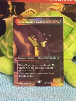 MTG Avatar Toph, Greatest Earthbender TLE 0070 Borderless Foil Mythic NM - Image 1