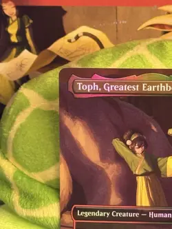 MTG Avatar Toph, Greatest Earthbender TLE 0070 Borderless Foil Mythic NM - Image 3