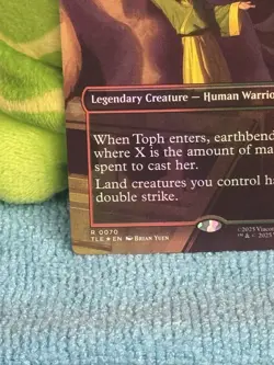 MTG Avatar Toph, Greatest Earthbender TLE 0070 Borderless Foil Mythic NM - Image 4
