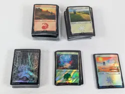 MTG - 324 Foil Lands - 225 Basic / 76 Full Art / 23 Surge Foil - FREE S&H - NR! - Image 1