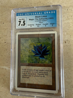 Black Lotus 1993 Unlimited Rare Magic: The Gathering CGC 7.5 Near Mint - Image 1