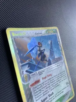 Pokemon TCG Beedrill (Delta) EX Delta Species 1/113 Reverse Holo Rare - PLAYED - Image 4