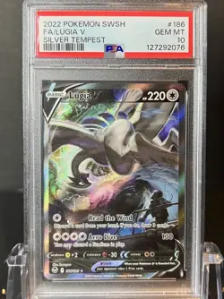 PSA 10 Lugia V 186/195 Alt Art Silver Tempest Pokemon 2022 GEM MINT - Image 1