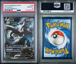 PSA 10 Lugia V 186/195 Alt Art Silver Tempest Pokemon 2022 GEM MINT - Image 4