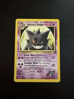 Sabrina's Gengar 29/132 Gym Challenge Unlimited Pokemon TCG Non-Holo Rare NM - Image 1