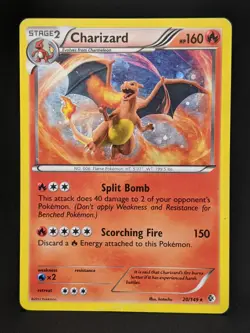 TCG Pokemon Charizard 20/149 Cosmos Holo Boundaries Crossed 2012: LP Ungraded - Image 2