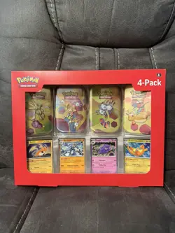 Pokemon TCG Scarlet & Violet 151 Mini Tin 4-Pack Sam’s Club New Factory Sealed - Image 1