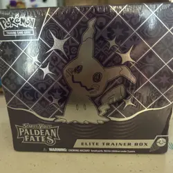 Pokemon TCG Scarlet & Violet Paldean Fates ETB Elite Trainer Box NEW Sealed - Image 1