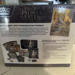Pokemon TCG Scarlet & Violet Paldean Fates ETB Elite Trainer Box NEW Sealed - Image 2