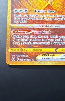 Pokemon TCG Arceus VSTAR Crown Zenith GG70/GG70 Gold Secret Rare Holo NM - Image 4