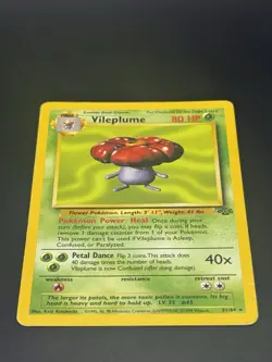 Vileplume 31/64 Non-Holo Rare Unlimited 1999 Jungle Pokemon TCG MP L41 - Image 3