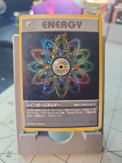 Pokemon TCG Rainbow Energy Team Rocket Set Holo Japanese Vintage Rare MP - Image 1