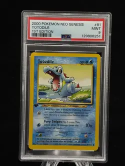 Totodile #81 1st Edition Neo Genesis 2000 Pokemon PSA 9 ?? - Image 1