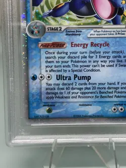 Pokemon TCG - Swampert EX 98/100 - Holo - Crystal Guardians - Graded - PSA 7 - Image 5
