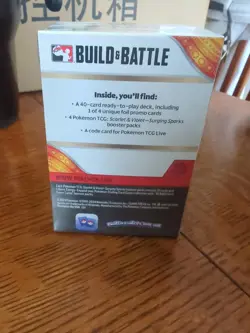 Pokemon Scarlet and Violet Surging Sparks Build and Battle Box [SV08] NEW SEALED - Image 2