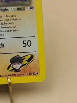 Pokemon TCG Rocket's Hitmonchan Gym Heroes 11/132 Holo Unlimited Holo Rare - Image 4