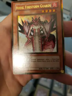 yugioh Royal Firestorm Guards GLD2-EN030 Ultra Rare Limited Edition LP - Image 3