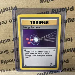 Pokemon TCG Energy Retrieval Base Set 2 81/102 Unlimited Uncommon WOTC Card - Image 1
