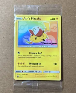 Ash’s Pikachu TCG SM108 Pokemon: The Movie “I Choose You” Promo Card (Sealed) - Image 1