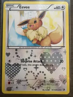 Eevee RC14/RC25 Legendary Treasures: Radiant Collection Holo Pokemon Card TCG LP - Image 1